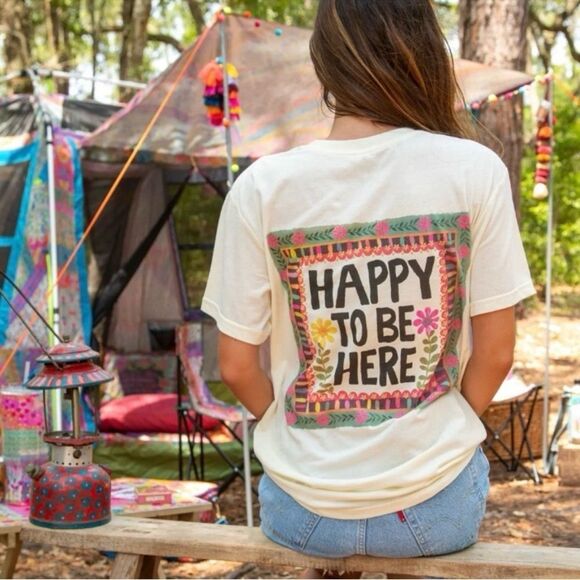 NATURAL LIFE Tops - Natural Life Comfy Tee | Happy Here NWT size XXXL 3X